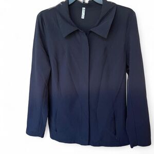 Jockey Women's Navy and Blue Jacket